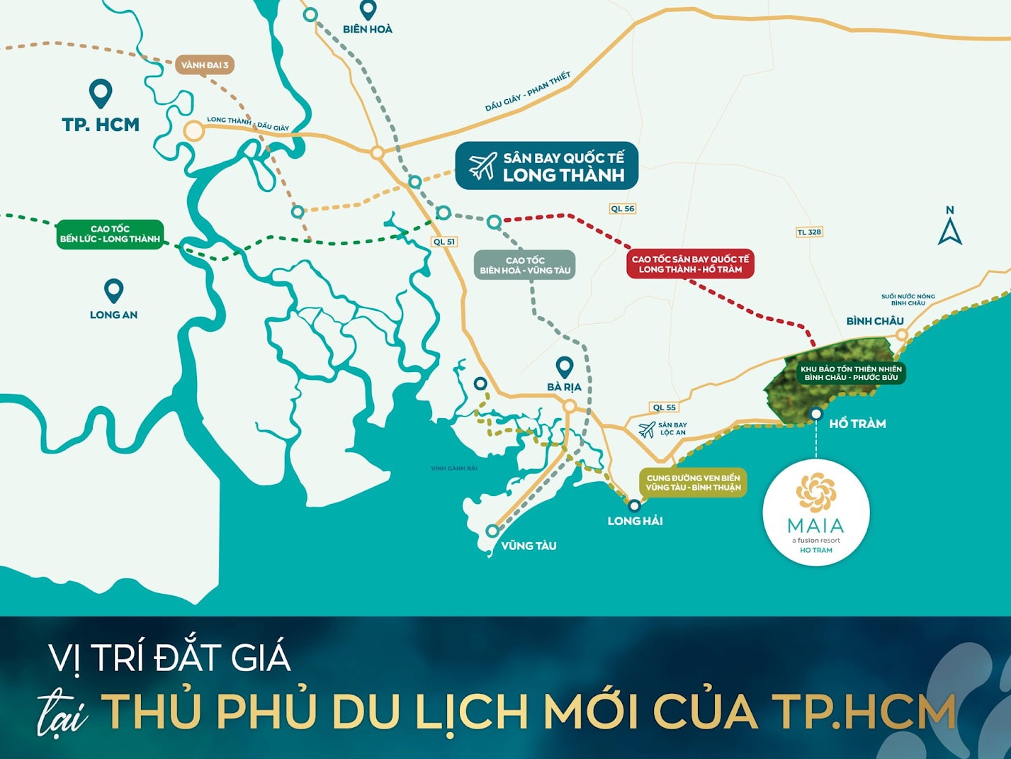 VỊ TRÍ DỰ ÁN MAIA RESORT HỒ TRÀM